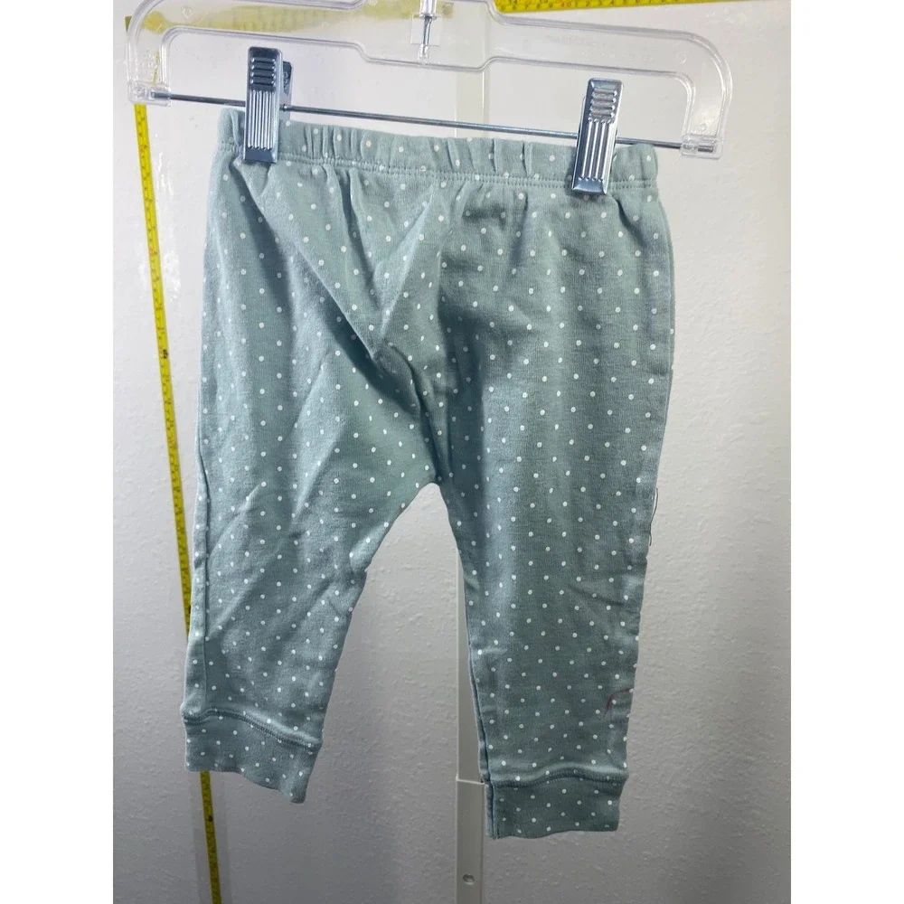 Carters‎ Baby Girl Sage Green Polka Dot Leggings Pants 12 Months 1L764010